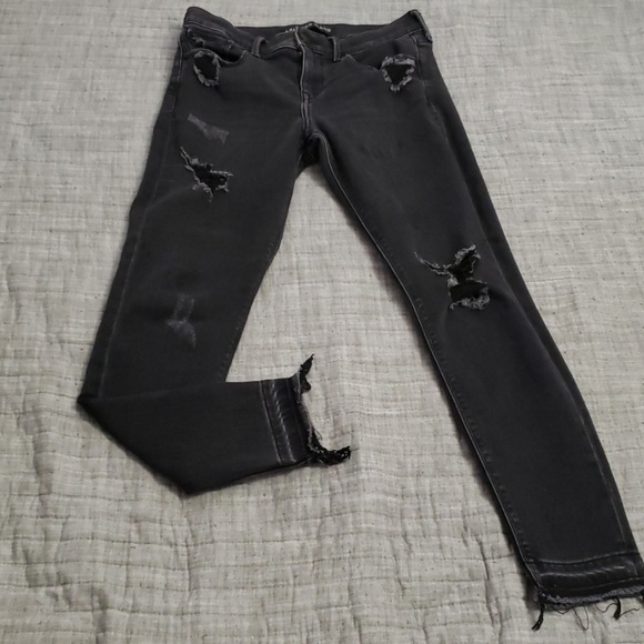 Express Denim - Express Black Distressed Jeans